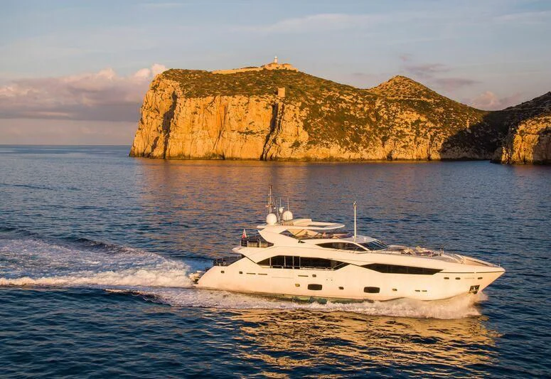 a boat on the water aboard MAKANI II Yacht for Charter
