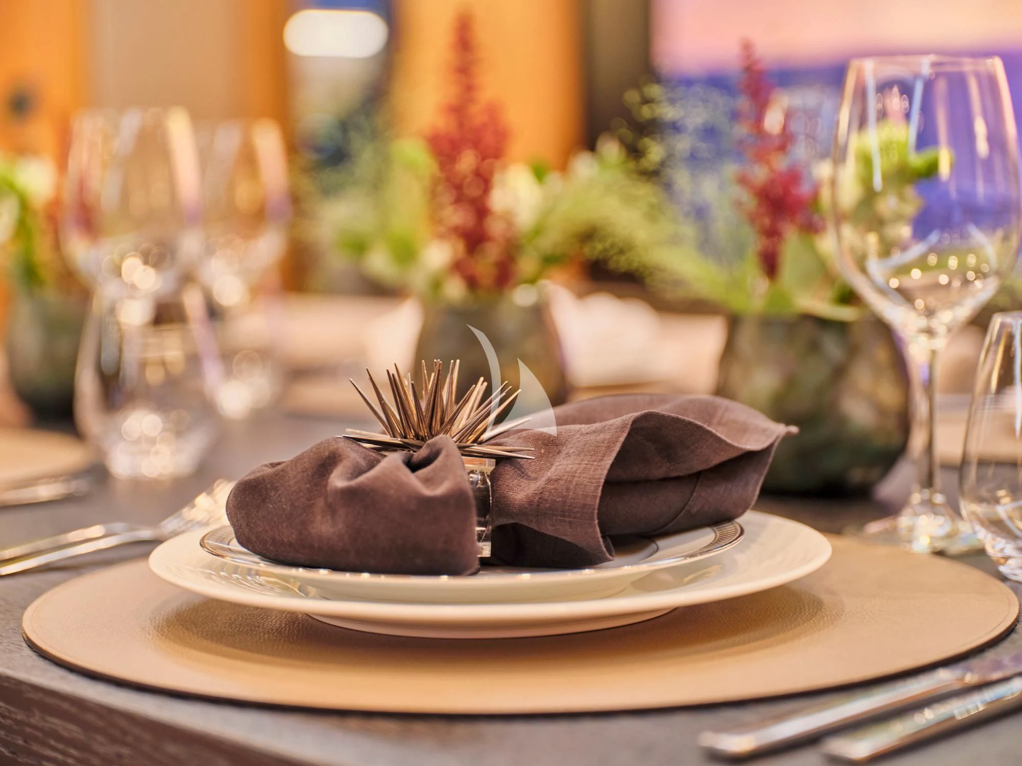 a plate of dessert aboard MAKANI II Yacht for Charter