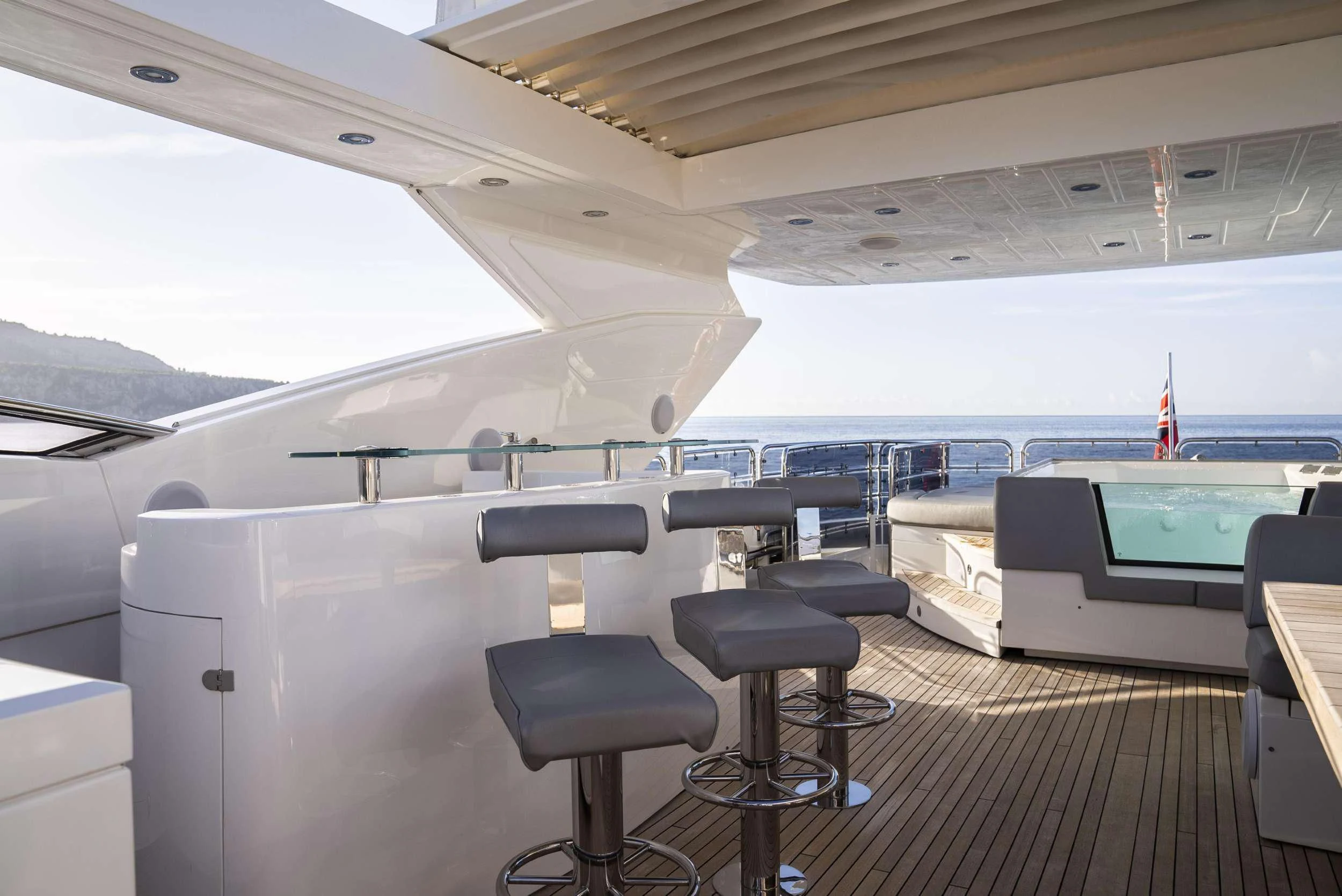 inside of a boat aboard MAKANI II Yacht for Charter