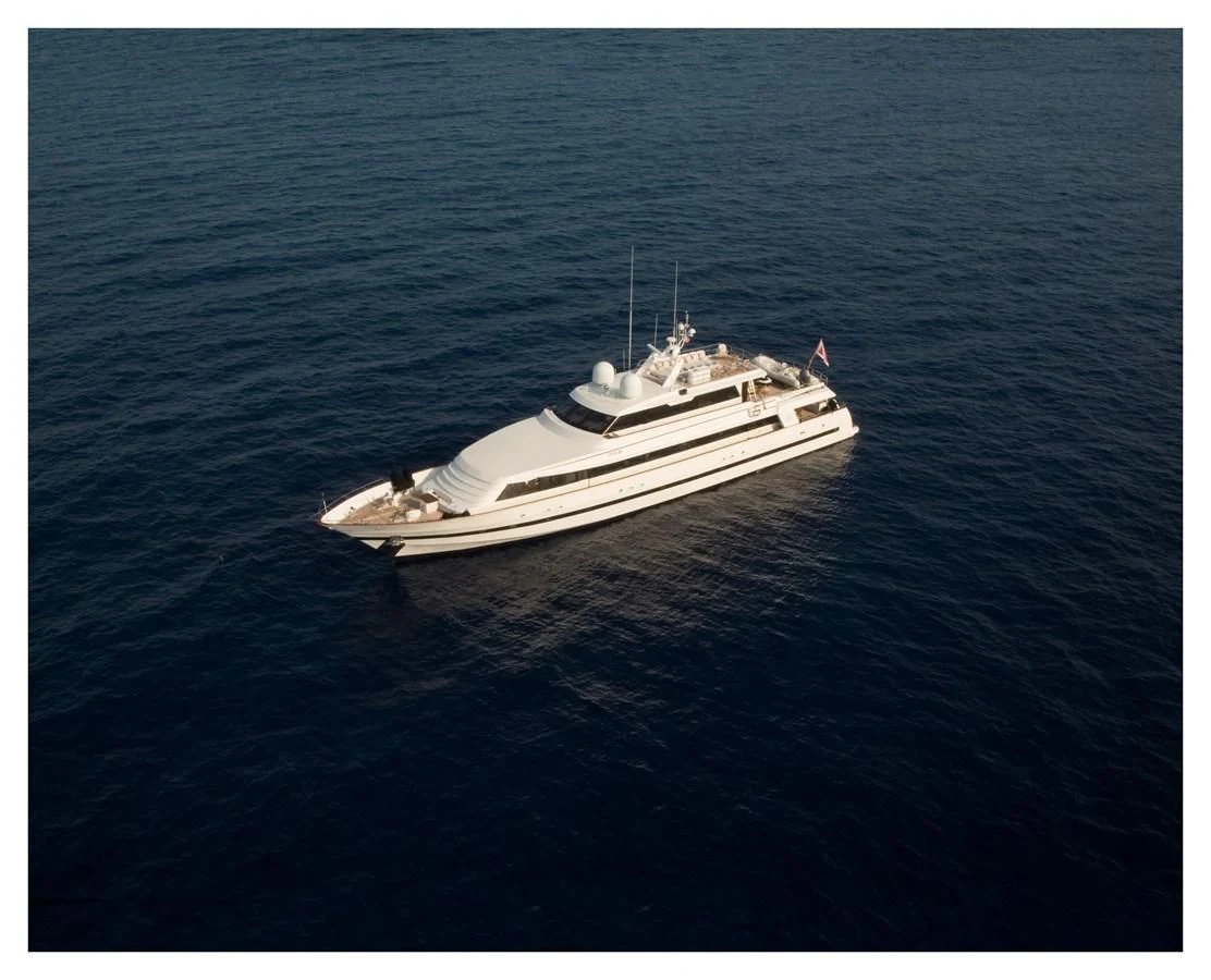a white boat in the water aboard SEA LADY II Yacht for Sale