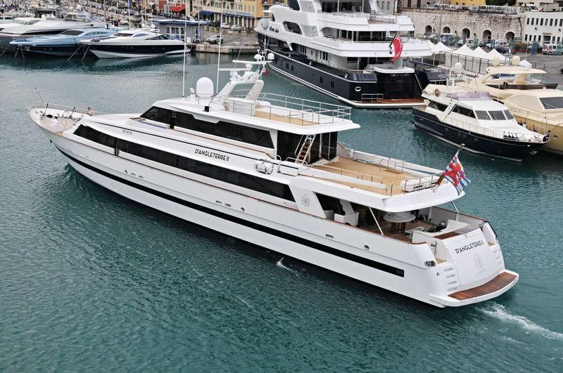 a large boat in the water aboard SEA LADY II Yacht for Sale
