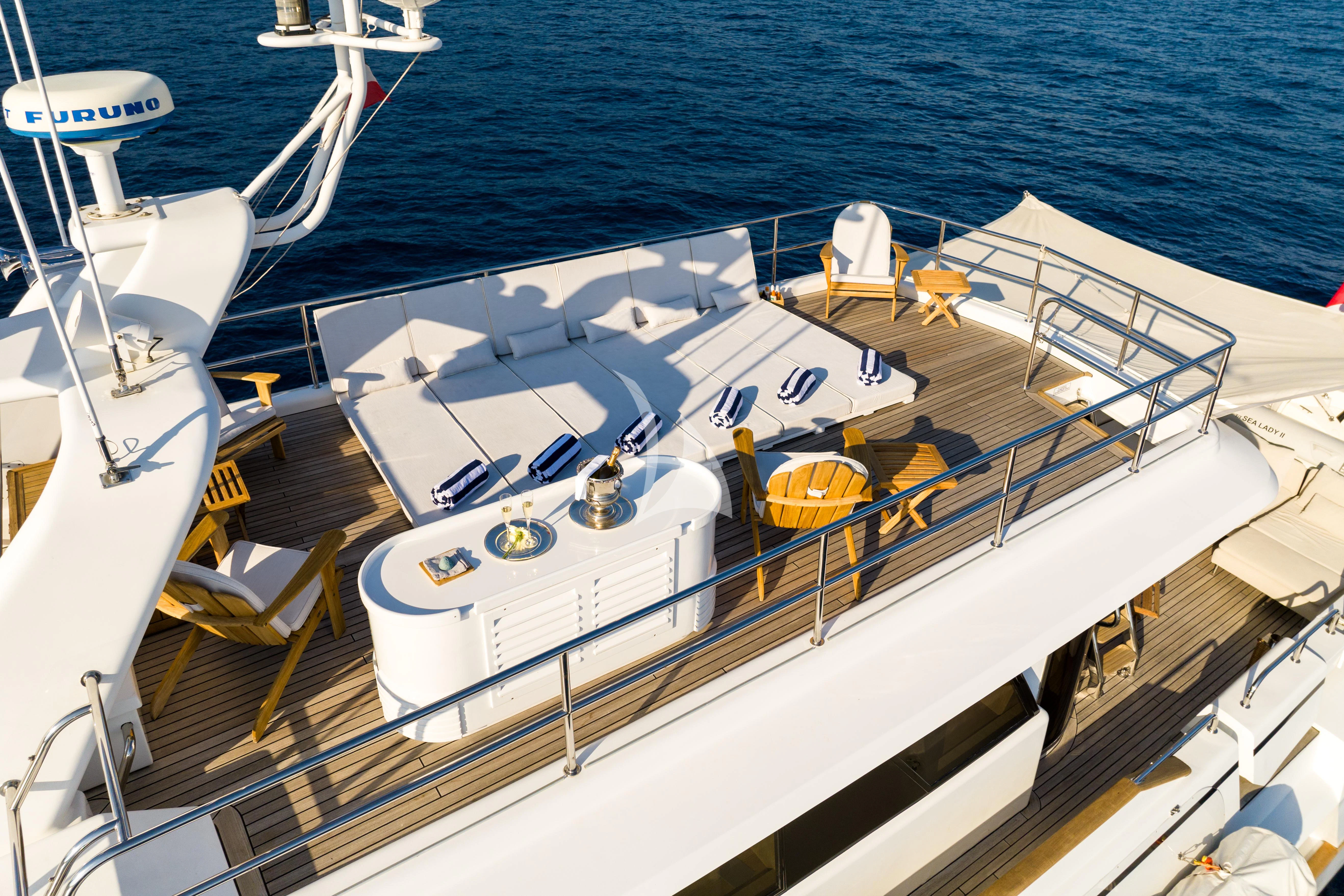 a boat on the water aboard SEA LADY II Yacht for Sale