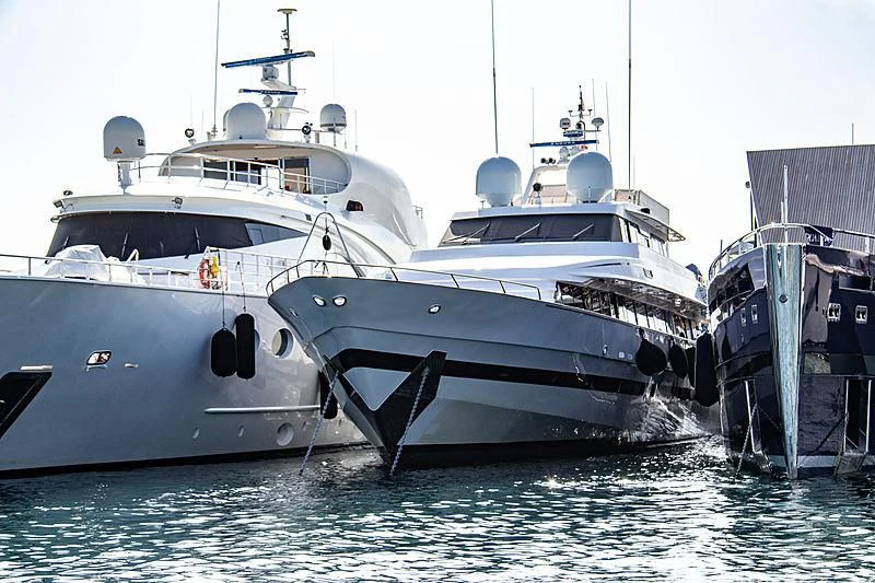 a few boats in the water aboard SEA LADY II Yacht for Sale