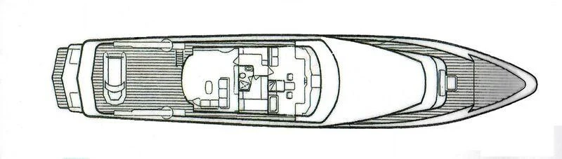 a silver and black striped object aboard SEA LADY II Yacht for Sale