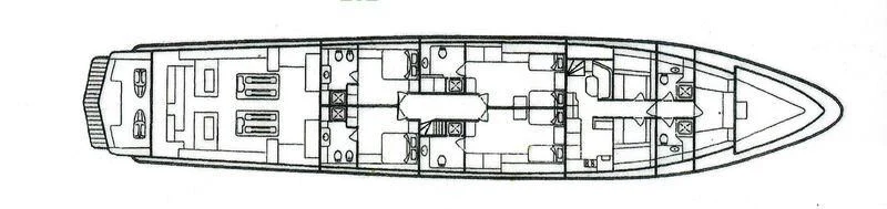 a black and white drawing of a circuit board aboard SEA LADY II Yacht for Sale