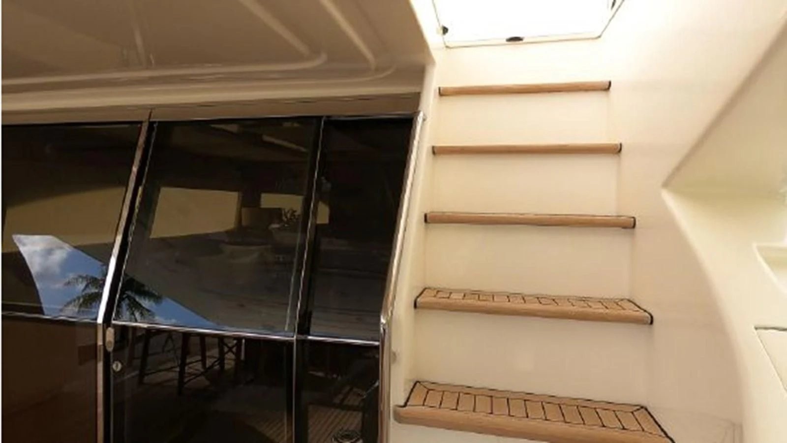 a white box with a keyboard inside aboard 2005 760 FERRETTI MOTOR YACHT Yacht for Sale