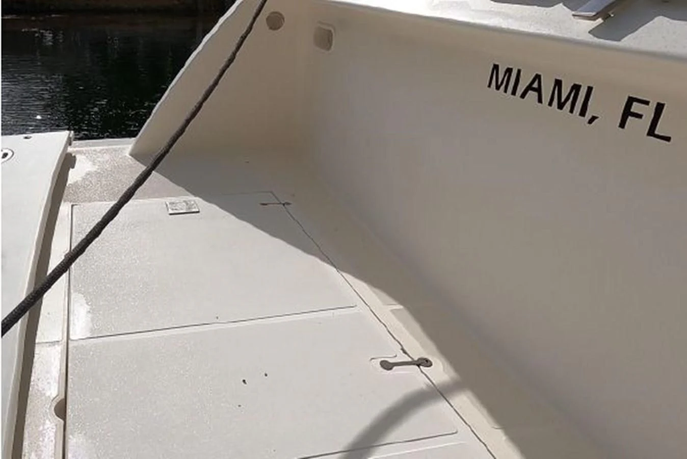 a close-up of a plane aboard 2005 760 FERRETTI MOTOR YACHT Yacht for Sale