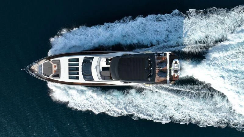 a space ship in space aboard OKTO Yacht for Sale