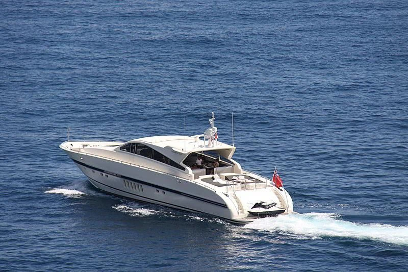 a white boat on the water aboard A4 Yacht for Sale