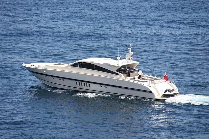 a white yacht in the water aboard A4 Yacht for Sale