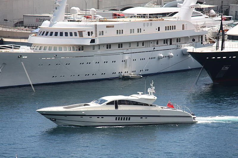 a couple of large yachts aboard A4 Yacht for Sale