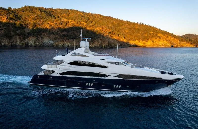 a boat on the water aboard MERCY Yacht for Sale