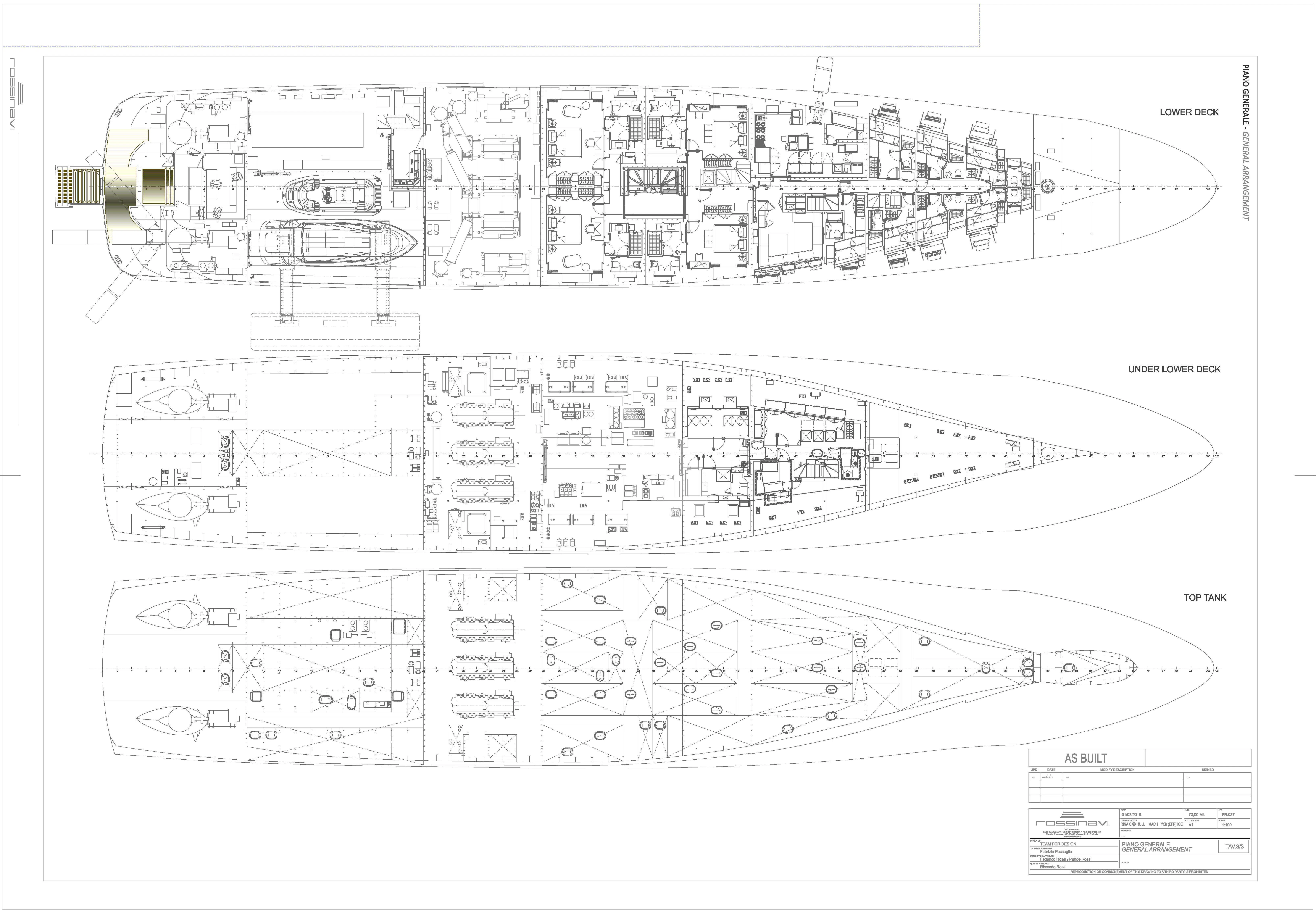 diagram aboard POLESTAR Yacht for Sale