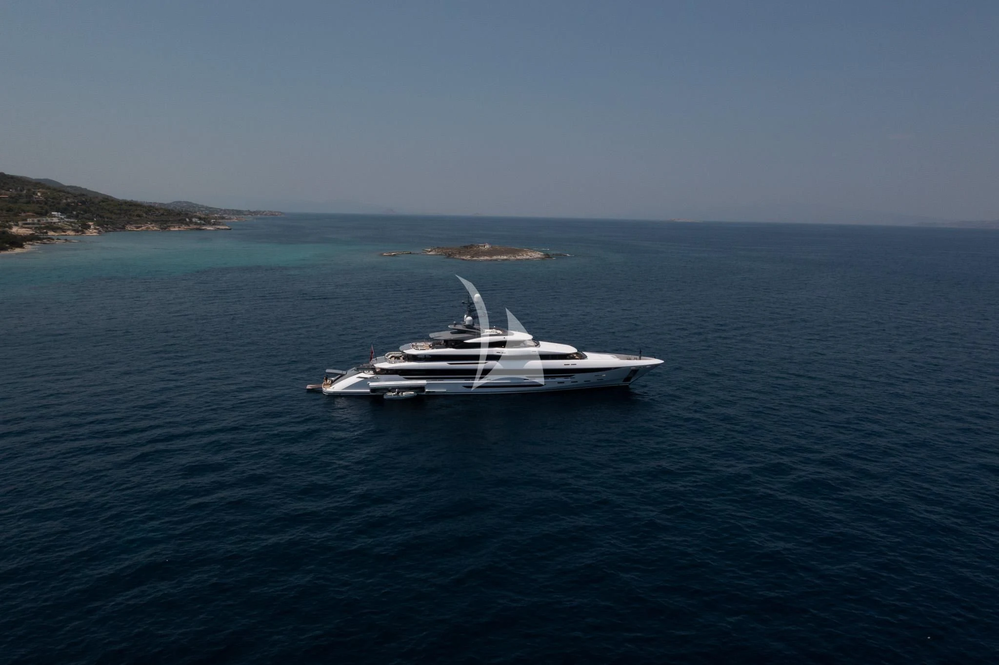 a boat in the water aboard POLESTAR Yacht for Sale