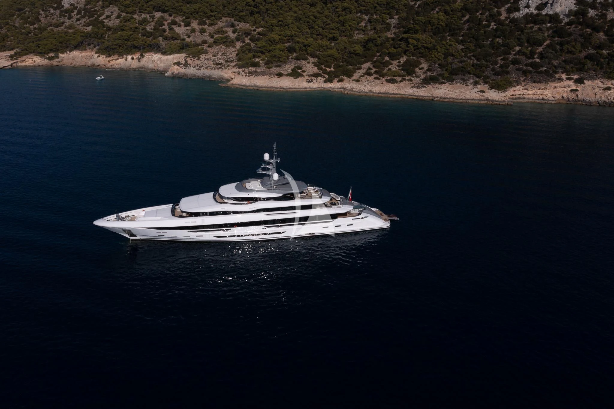 a boat on the water aboard POLESTAR Yacht for Sale