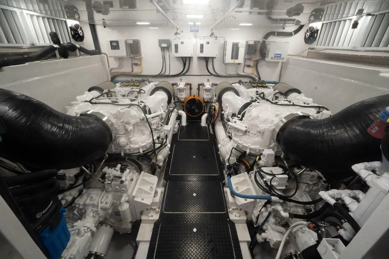 a large machine with wires aboard KALEEN Yacht for Sale