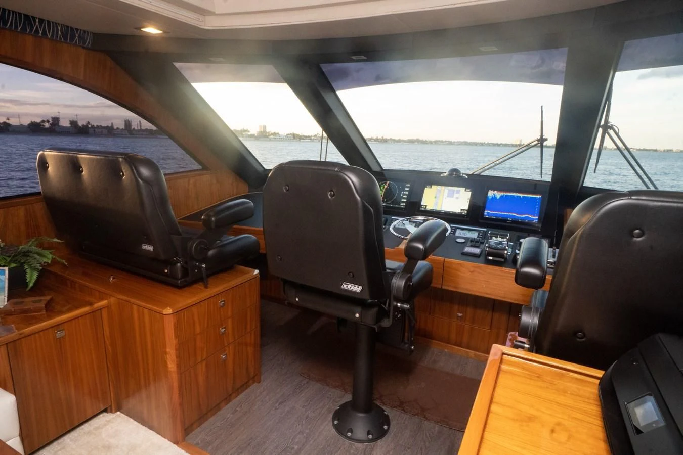 inside of a vehicle aboard KALEEN Yacht for Sale