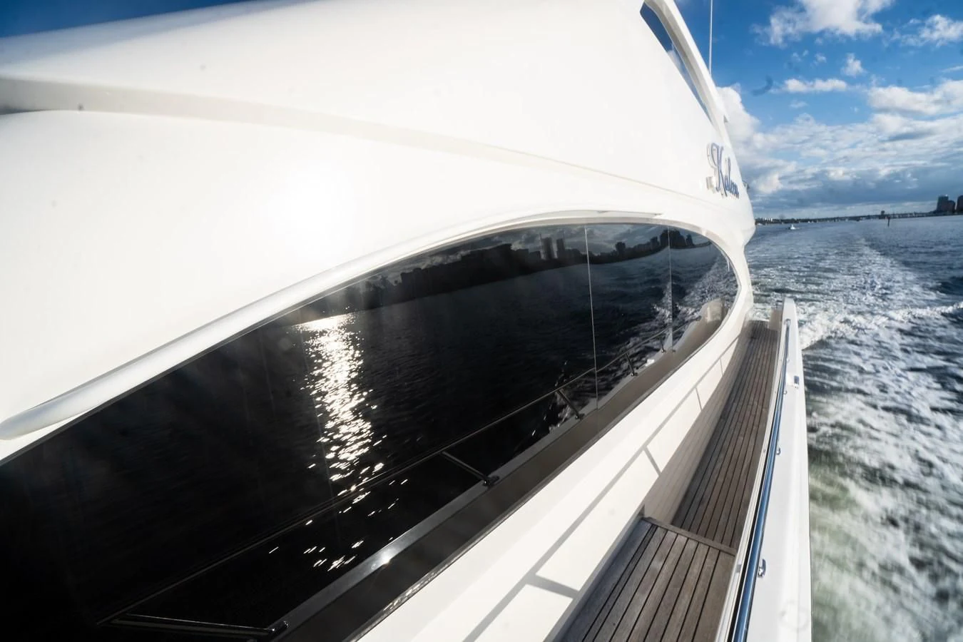 a boat on the water aboard KALEEN Yacht for Sale