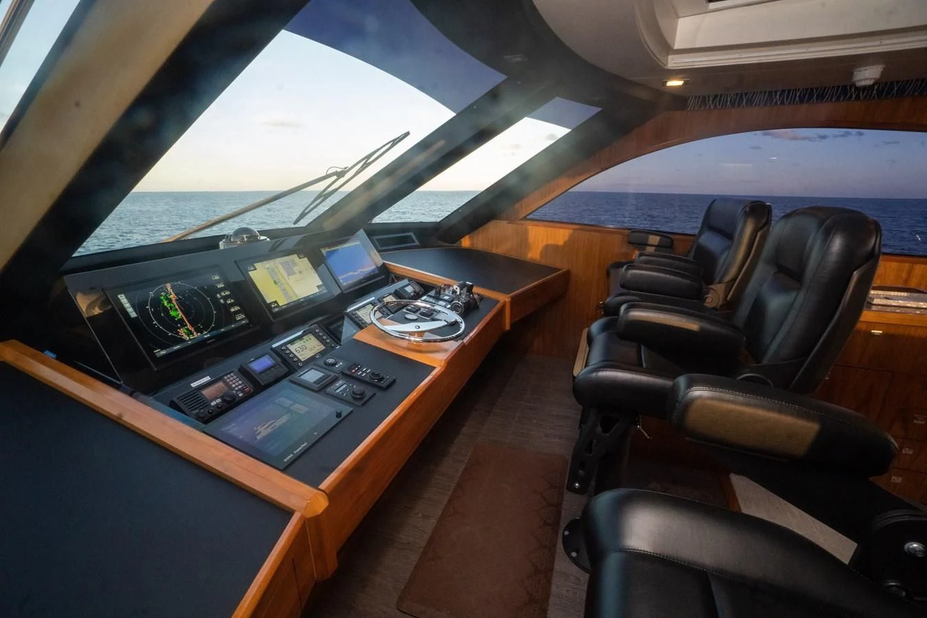 inside of a vehicle aboard KALEEN Yacht for Sale
