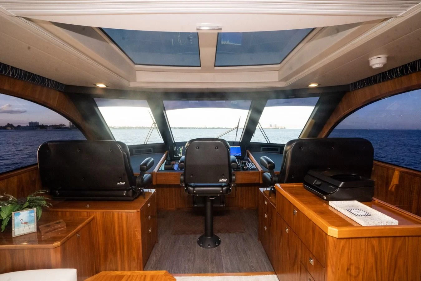inside of a vehicle aboard KALEEN Yacht for Sale