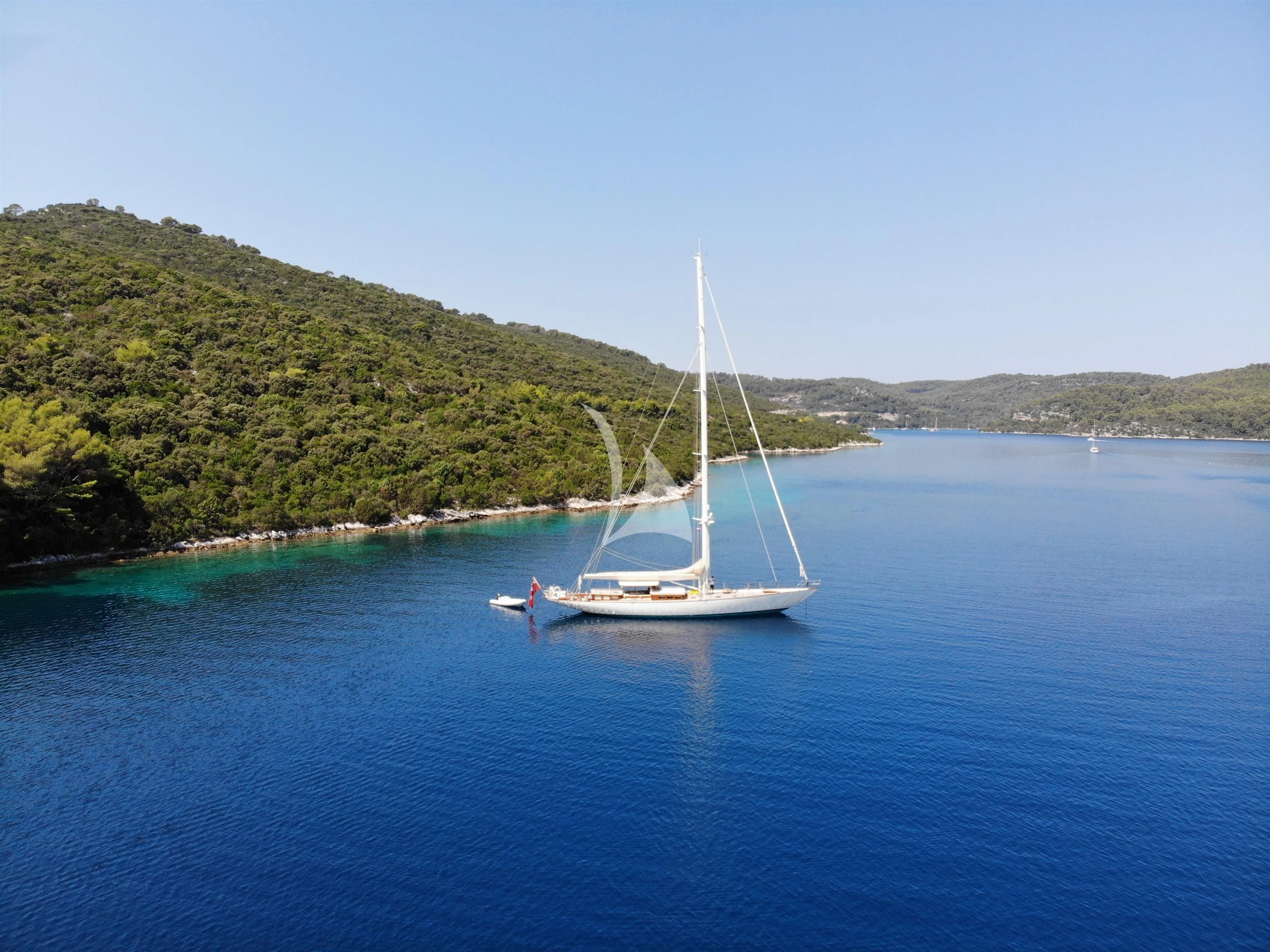 a sailboat on the water aboard KEALOHA Yacht for Sale