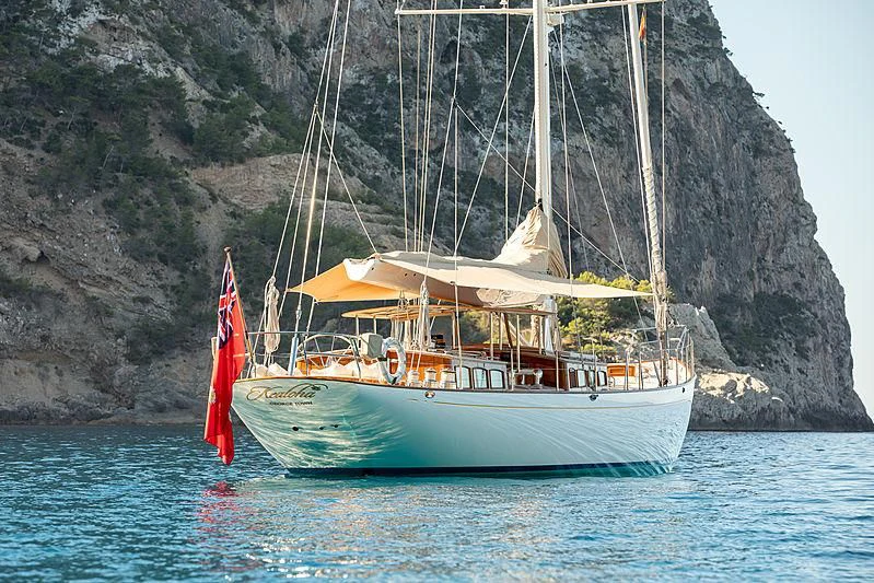 a boat on the water aboard KEALOHA Yacht for Sale