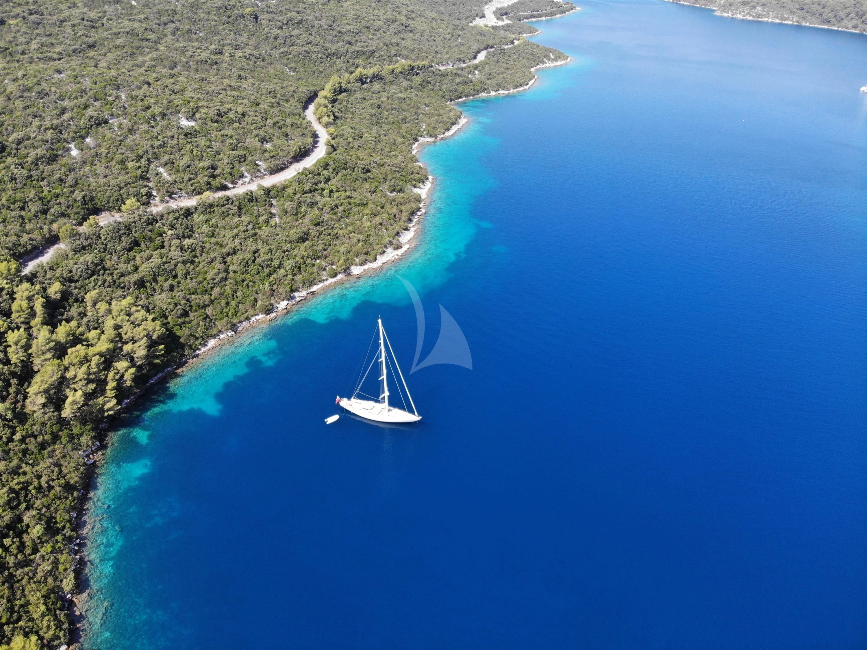 a boat in the water aboard KEALOHA Yacht for Sale
