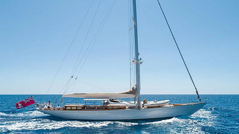 a boat sailing on the sea aboard KEALOHA Yacht for Sale
