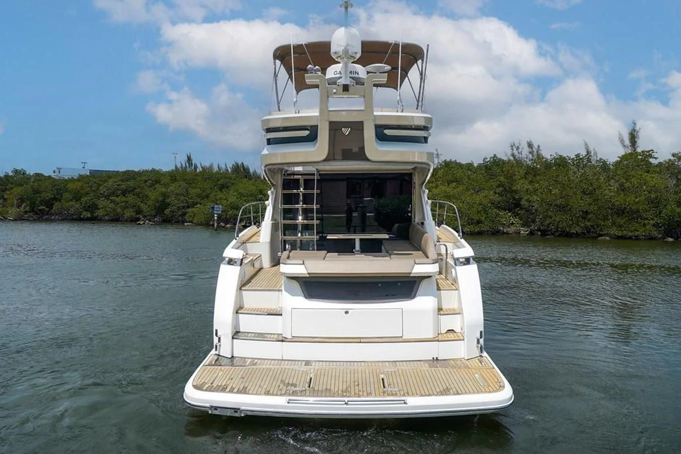 a boat on the water aboard FAIRLINE SQUADRON 65 Yacht for Sale