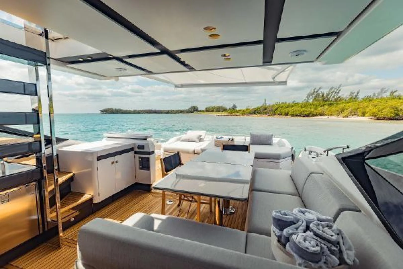 a boat on the water aboard SEA BAR Yacht for Sale
