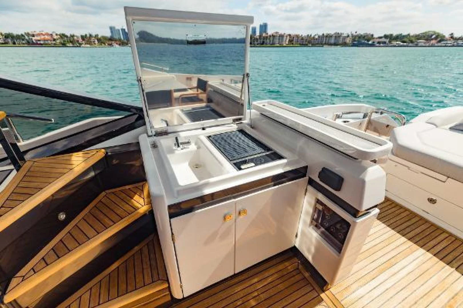 a boat on the water aboard SEA BAR Yacht for Sale