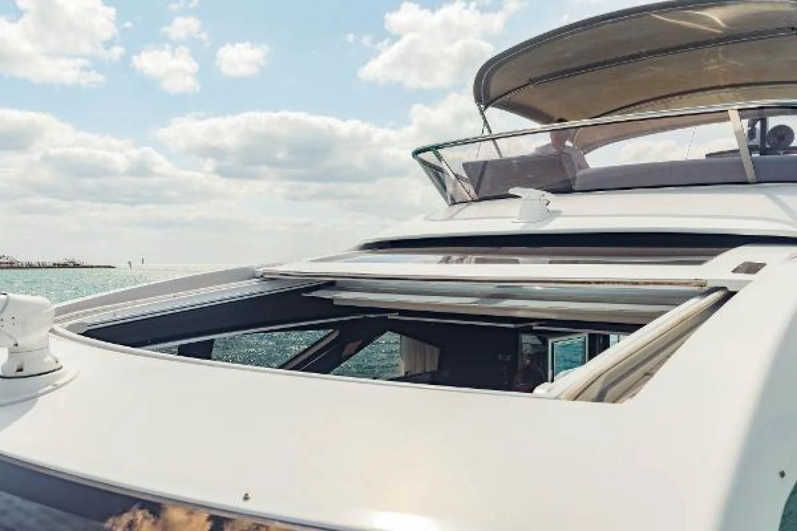 a boat on the water aboard SEA BAR Yacht for Sale