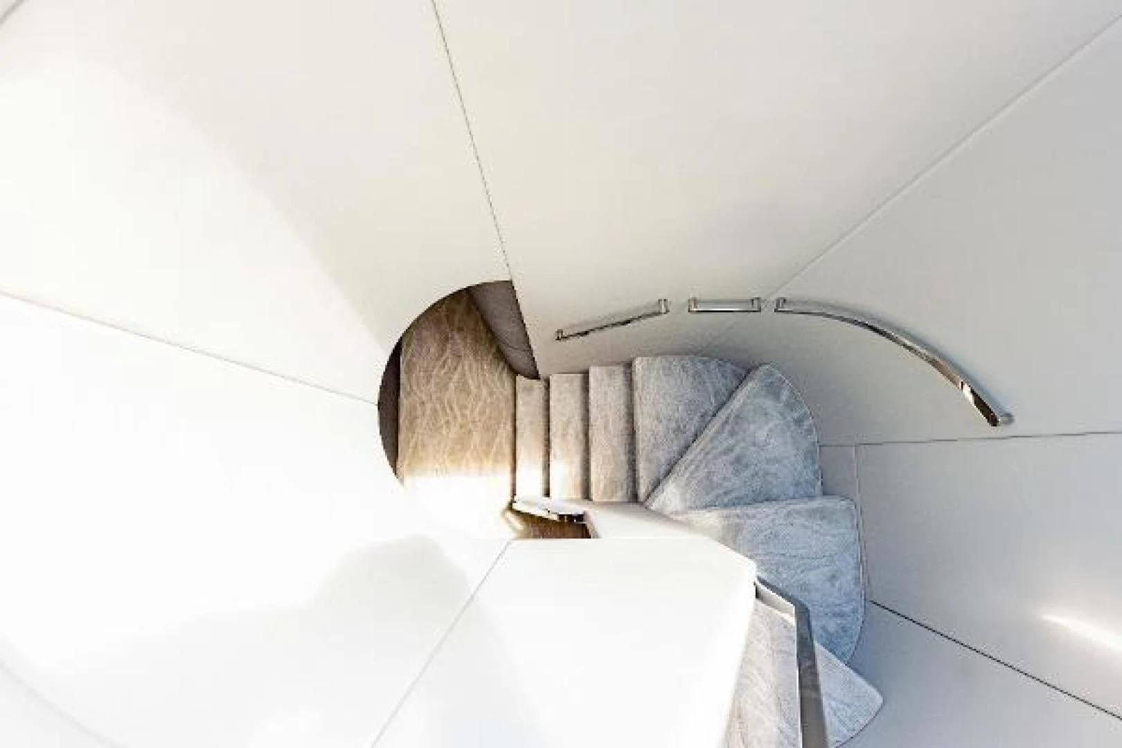 a person's legs in a white bathtub aboard SEA BAR Yacht for Sale