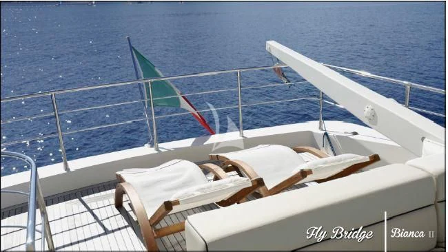 a boat on the water aboard BIANCA II Yacht for Charter