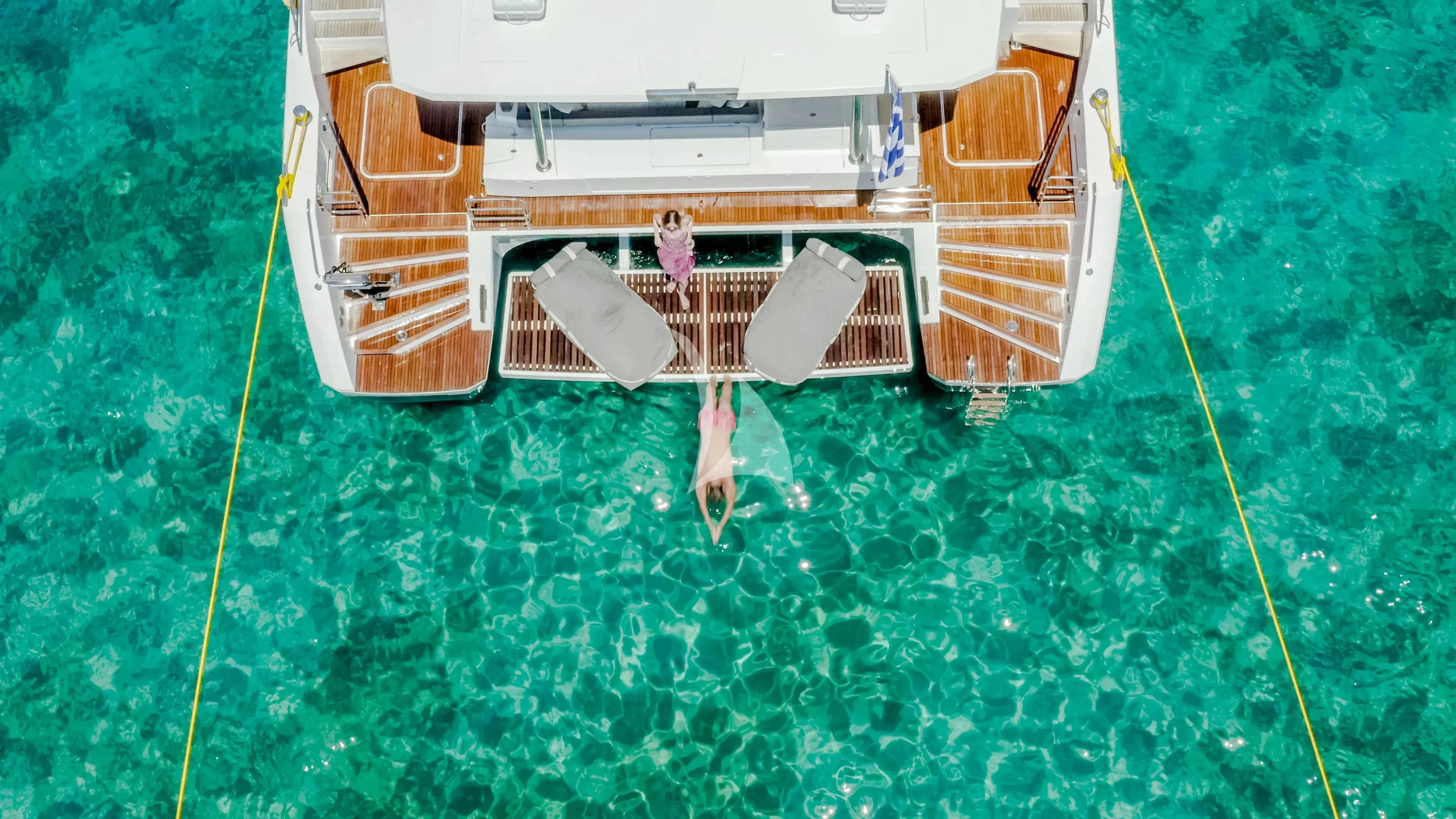 a satellite in a grassy area aboard MAJESTY OF GREECE Yacht for Charter