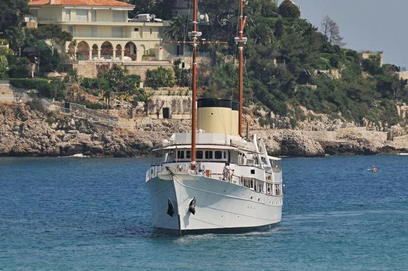 a boat sailing on the water aboard TALITHA Yacht for Sale