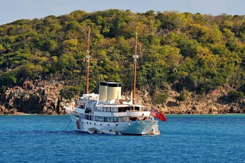 a boat on the water aboard TALITHA Yacht for Sale