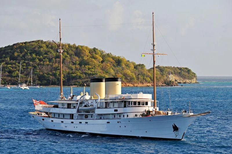 a boat in the water aboard TALITHA Yacht for Sale