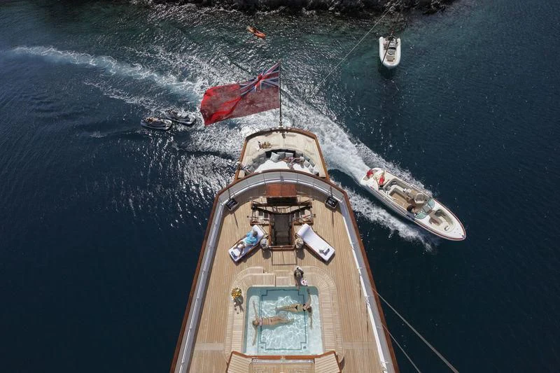 a boat in the water aboard TALITHA Yacht for Sale