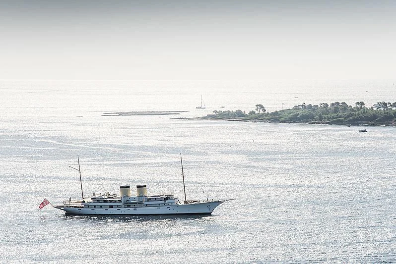 a boat in the water aboard TALITHA Yacht for Sale