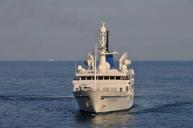 a boat in the water aboard BASRAH BREEZE Yacht for Sale