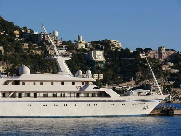 a large white ship aboard BASRAH BREEZE Yacht for Sale
