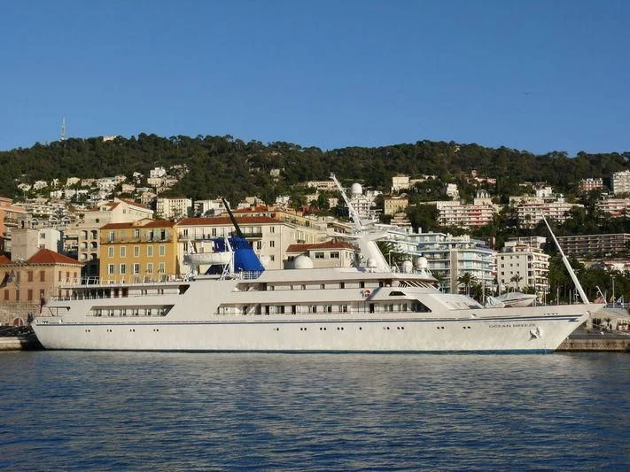 a large ship in the water aboard BASRAH BREEZE Yacht for Sale