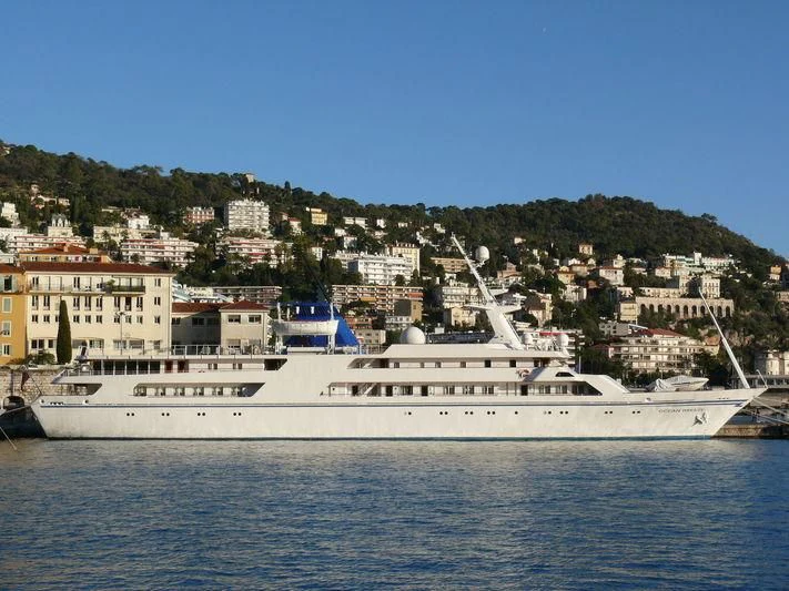 a large ship in the water aboard BASRAH BREEZE Yacht for Sale