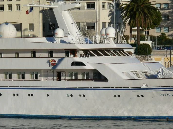 a white yacht in the water aboard BASRAH BREEZE Yacht for Sale