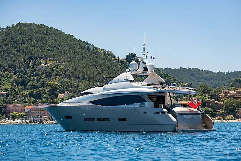 a boat on the water aboard QUASAR Yacht for Sale