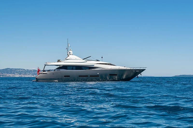 a boat in the water aboard QUASAR Yacht for Sale