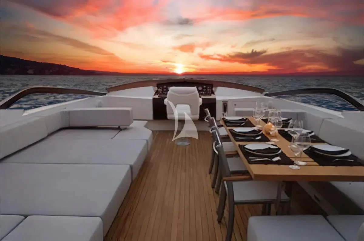 a boat on the water aboard QUASAR Yacht for Sale