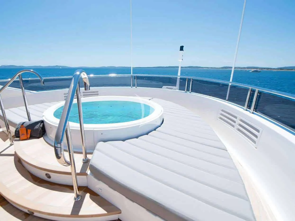 a boat on a dock aboard E-MOTION Yacht for Sale