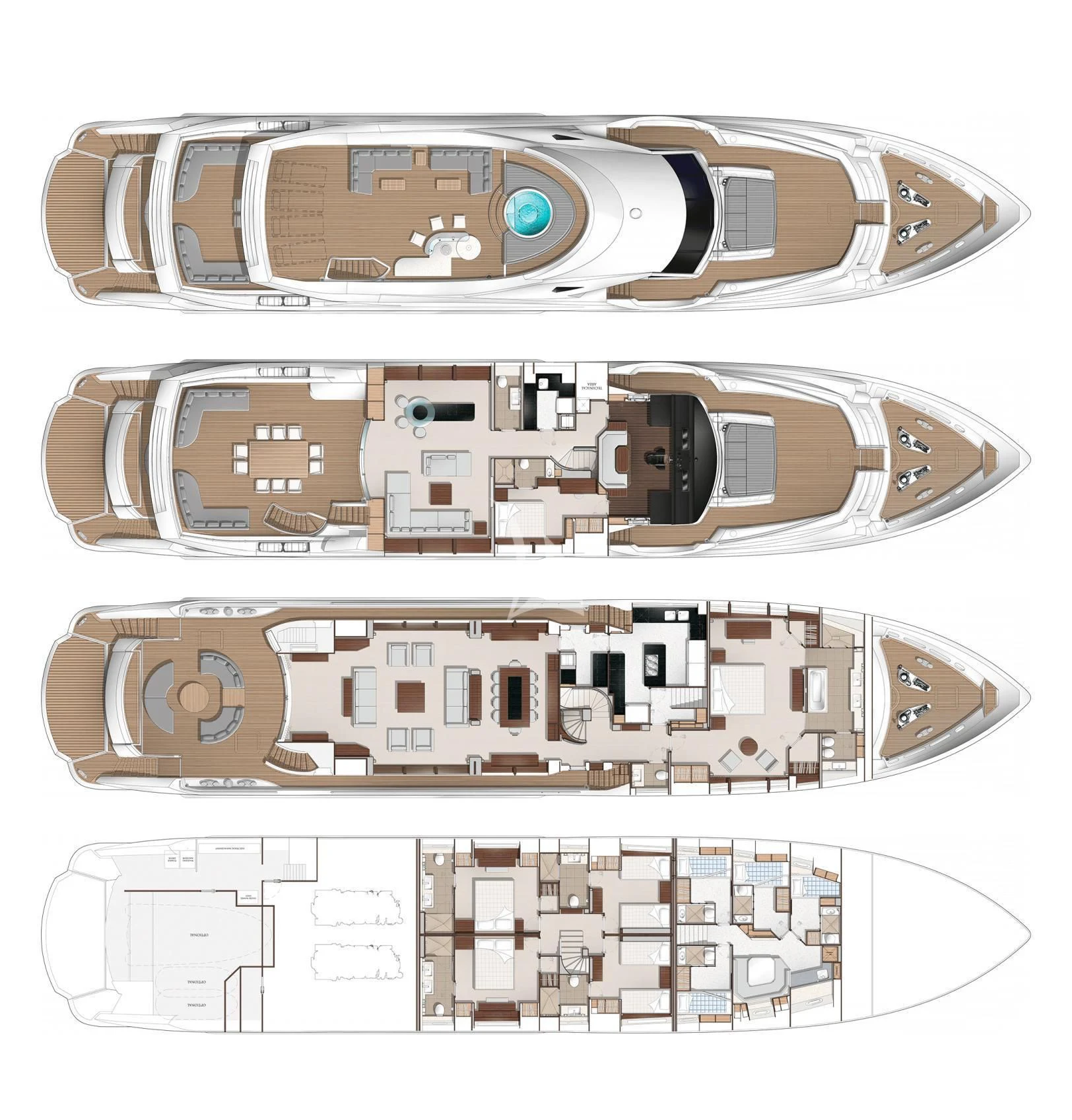 diagram, engineering drawing aboard E-MOTION Yacht for Sale